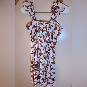 American Eagle tie front print dress size small